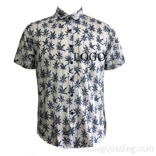 Camisa de manga corta estampada para hombre